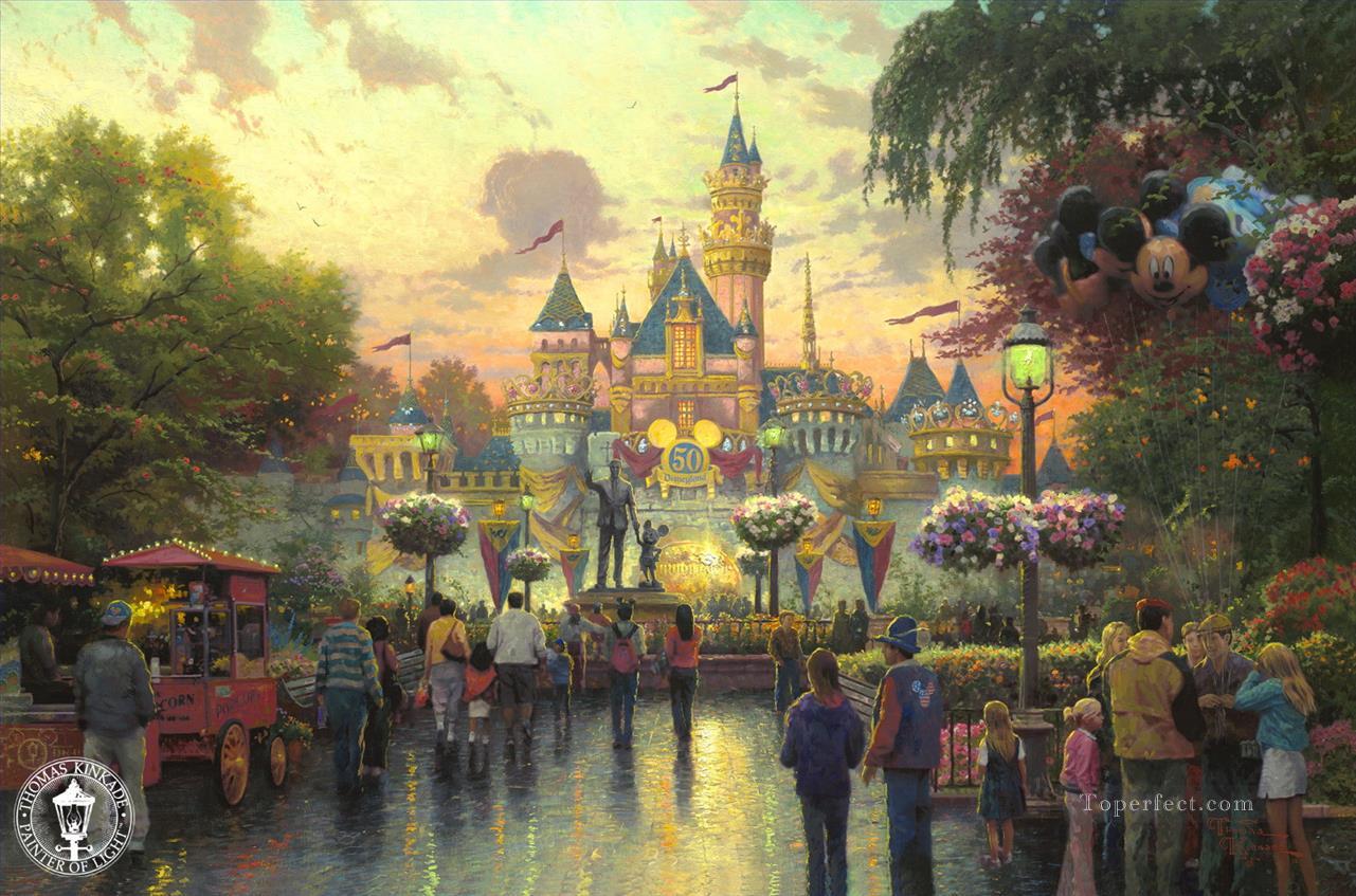 Disneyland 50th Anniversary TK Disney Oil Paintings